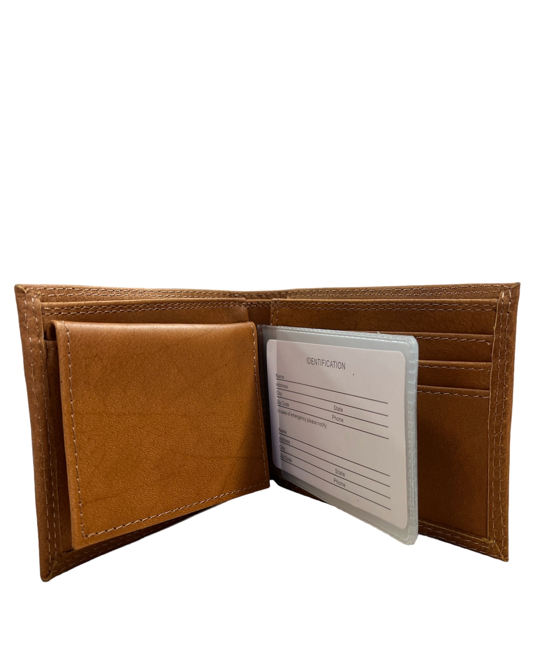 Tan Passcase Wallet Embossed Mississippi State
