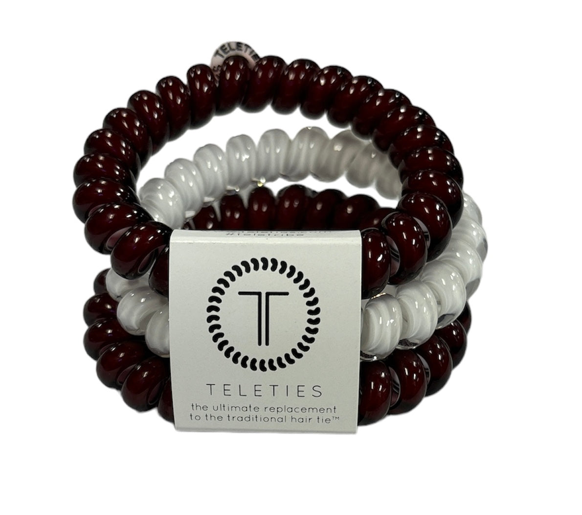 Large Teleties Ponytail Holder - Mississippi State/Ole Miss