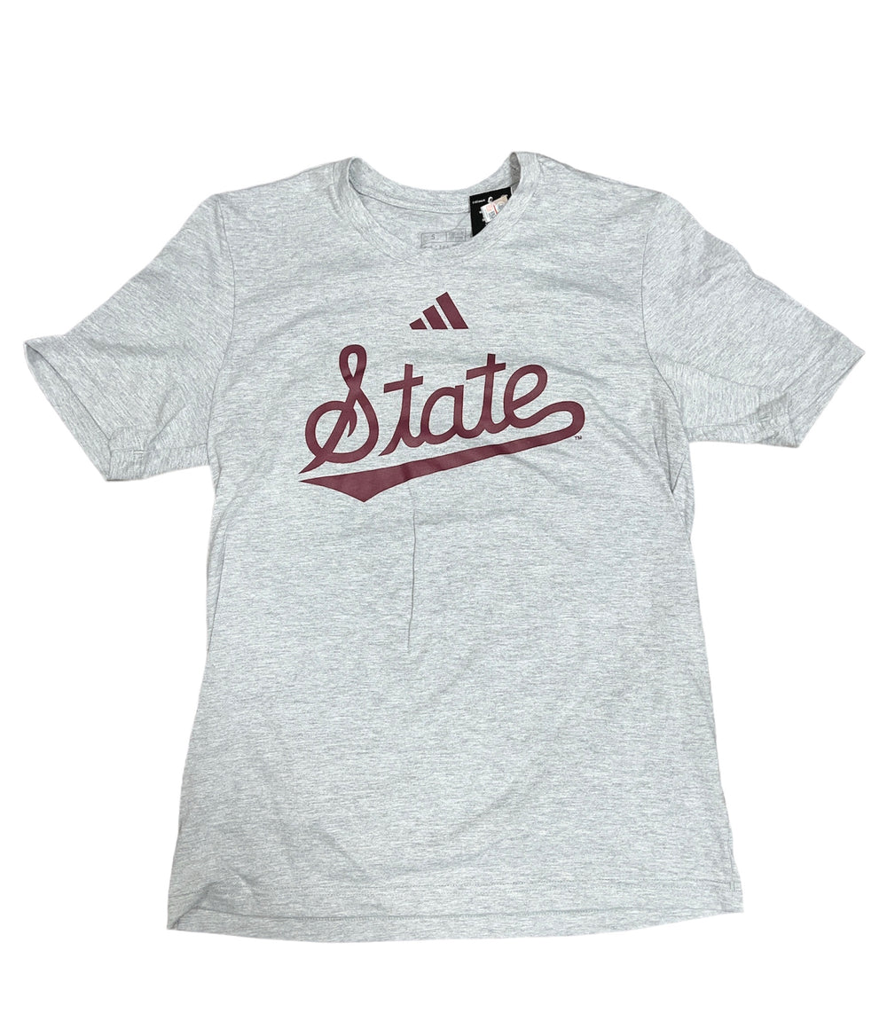 Adidas Gray State Script T-Shirt