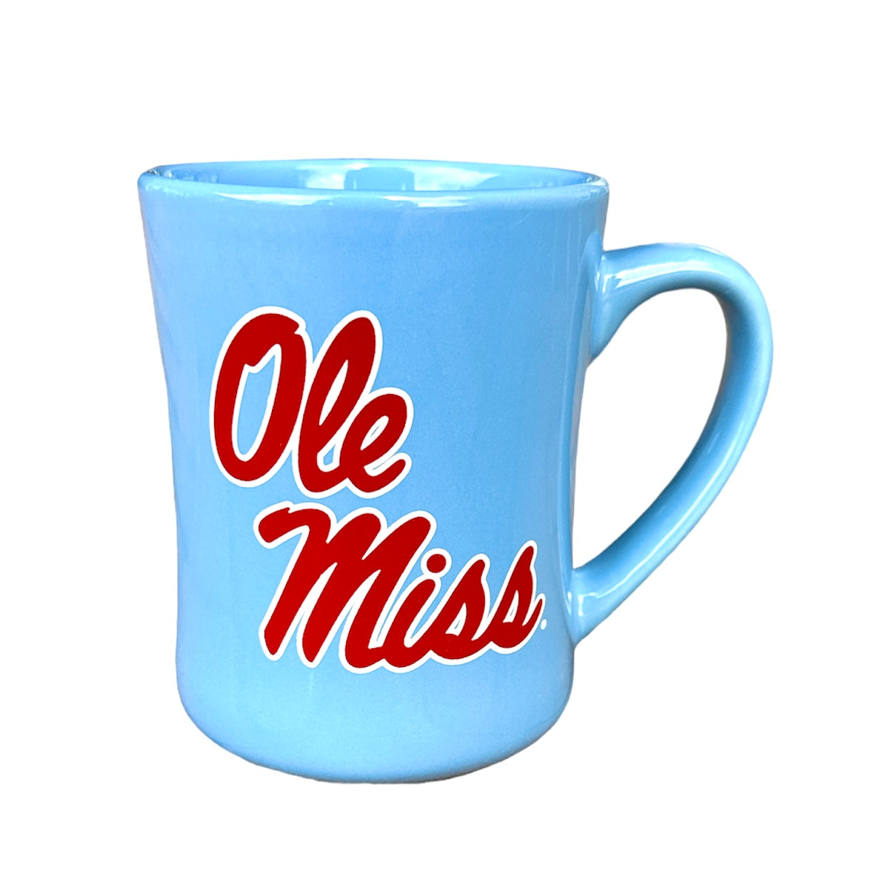 Ole Miss Rebels Glossy Powder Blue 16oz. Mug