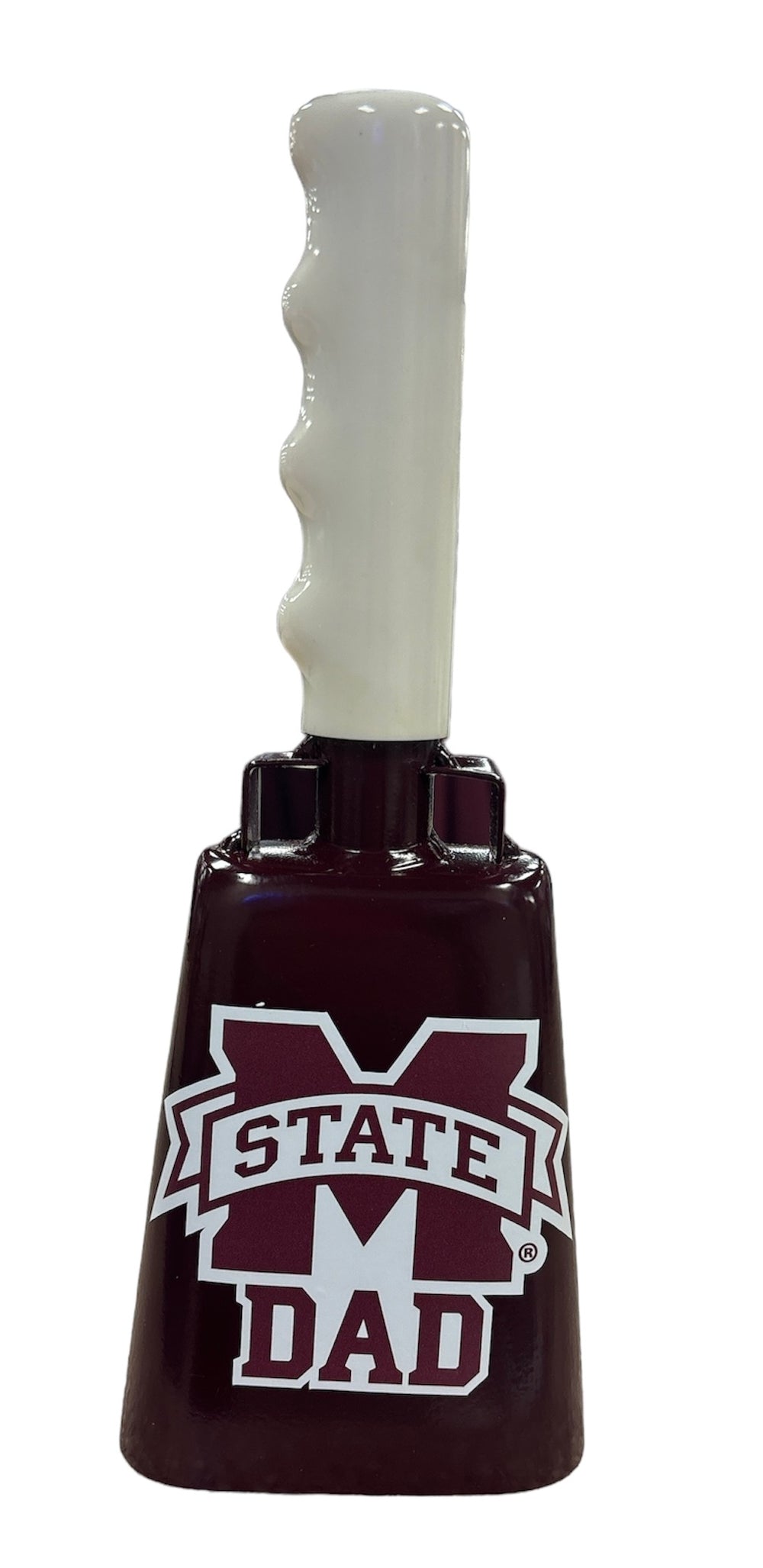 BullyBell Medium Maroon M State Dad Cowbell