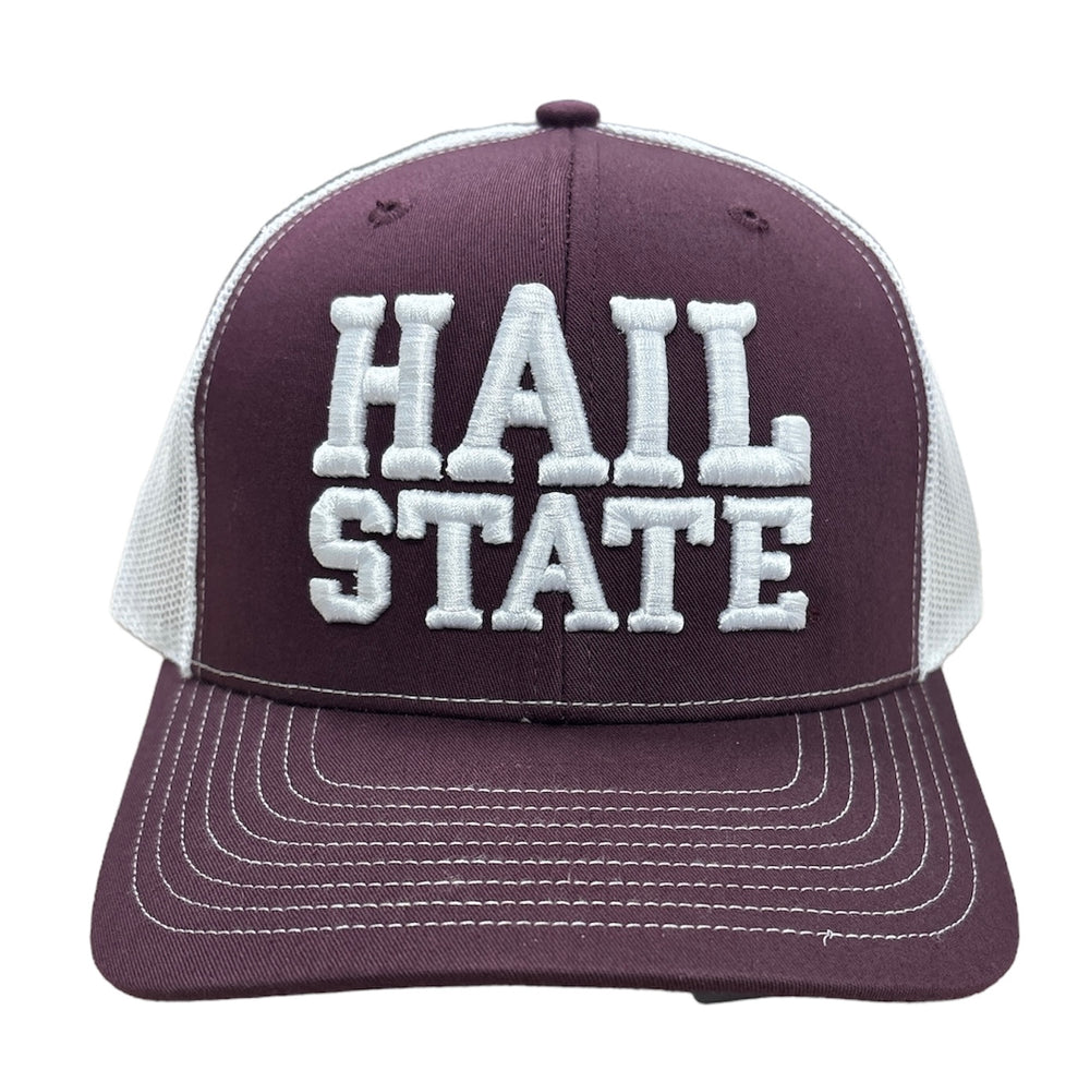 Richardson Maroon Hail State Puff Hat