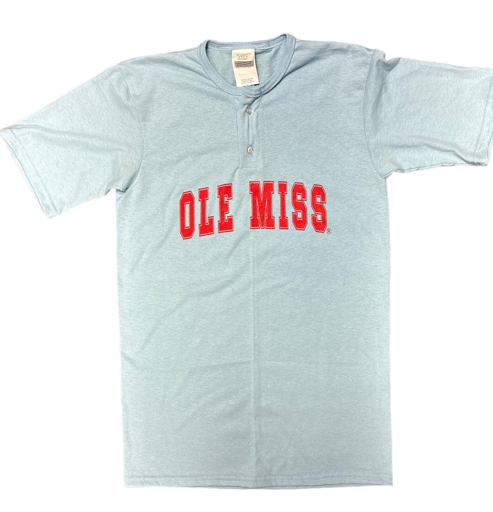 Powder Blue Ole Miss Henley