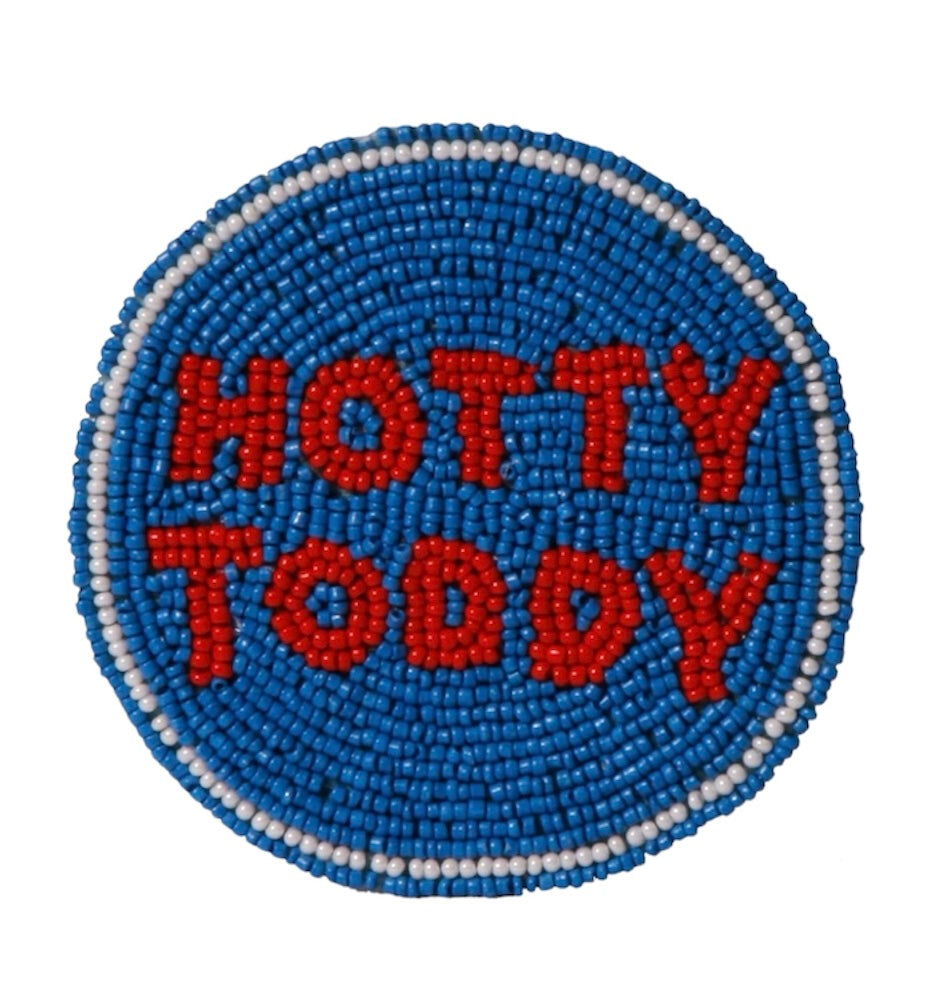 Ole Miss Hotty Toddy Beaded Button