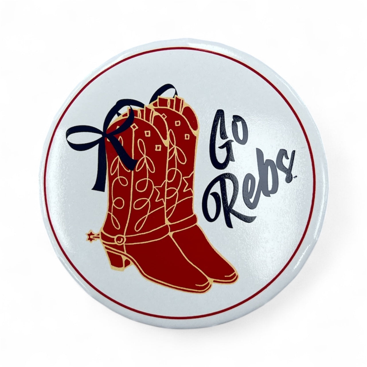 Cowboy Boot Go Rebs Pin
