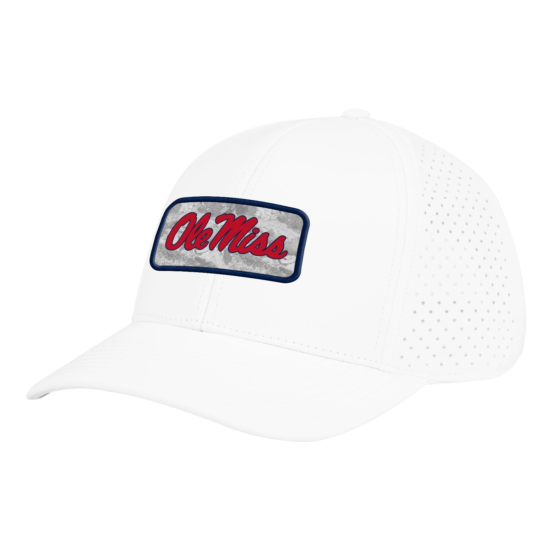 White Ole Miss Realtree Performance Hat
