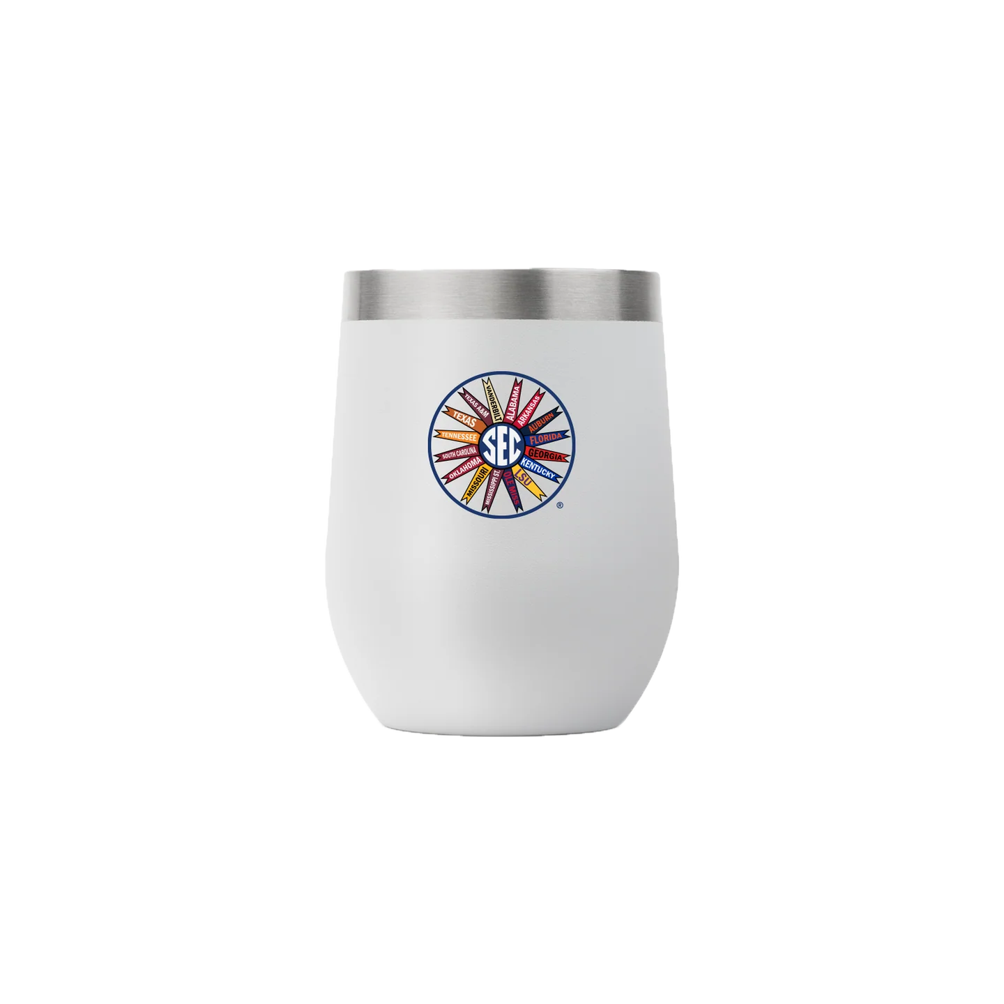 Gametime 12 oz Light Grey Stemless- SEC