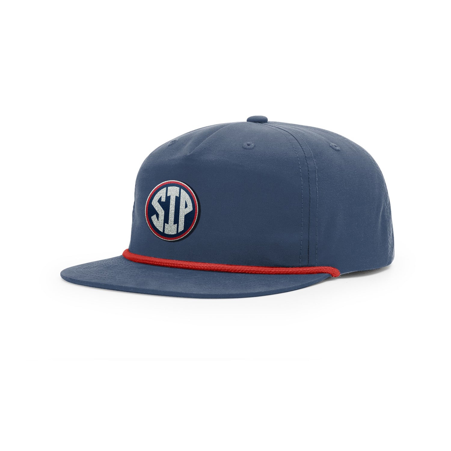 Richardson Navy SIP Hat with Red Rope