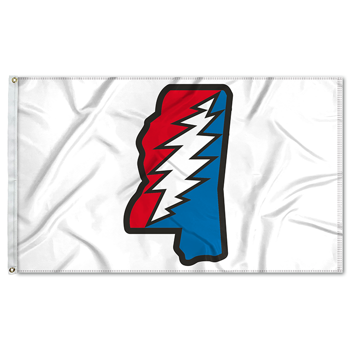 Ole Miss Lightning Bolt 3 x 5 Flag