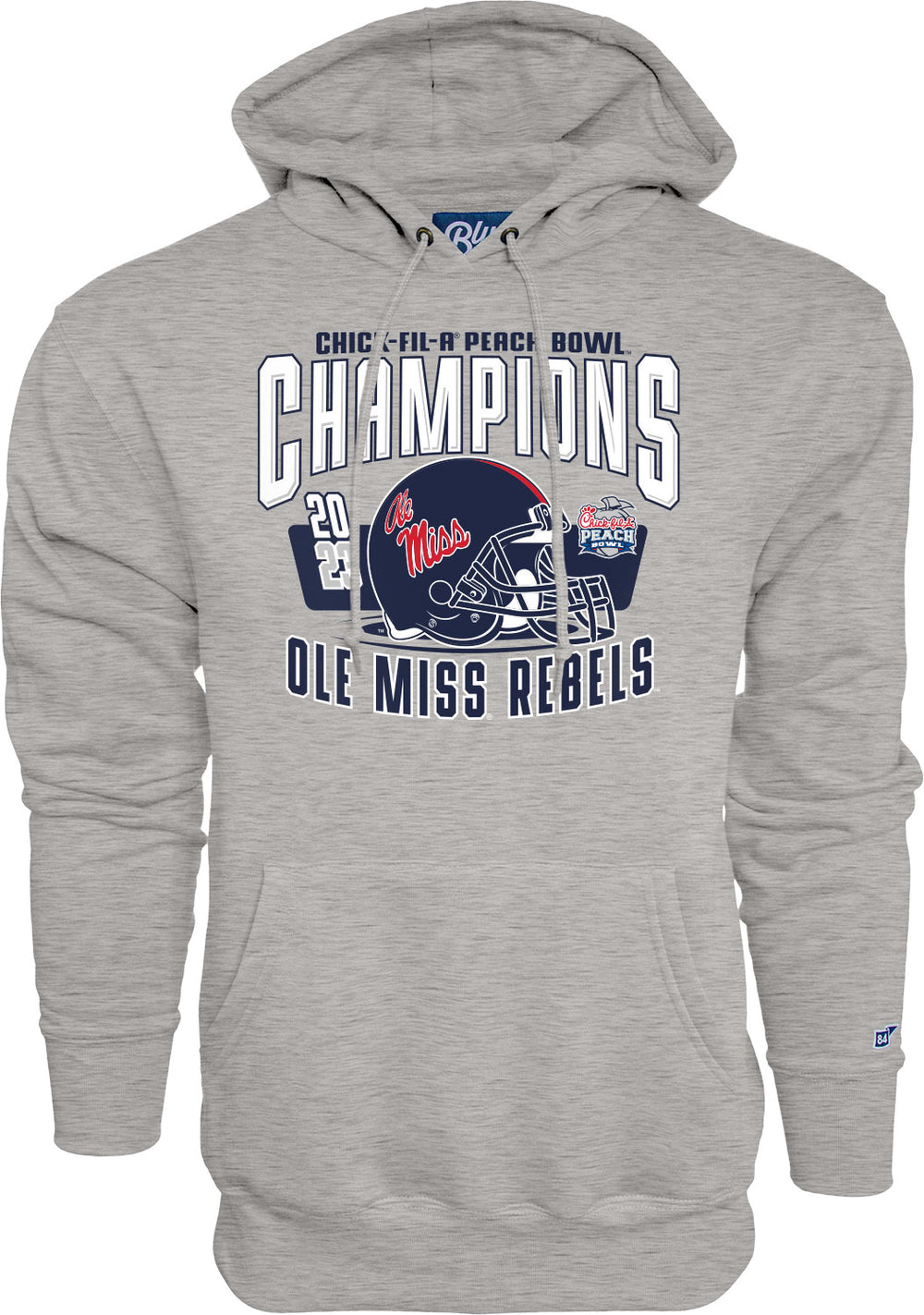 Peach Bowl Champions Grey Hoodie