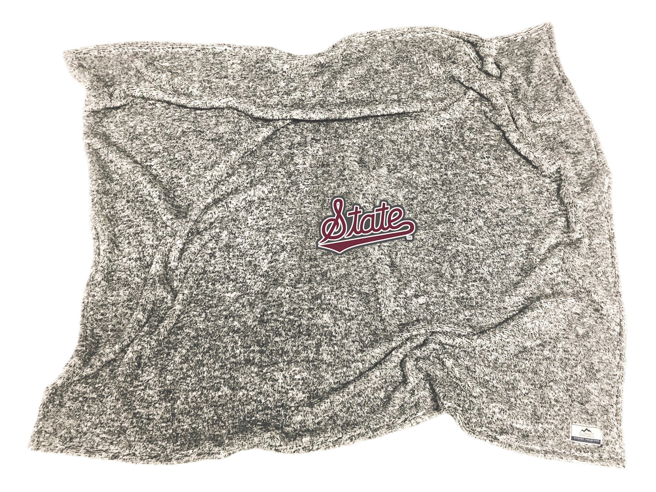 Flecked Double Plus Blanket- Black