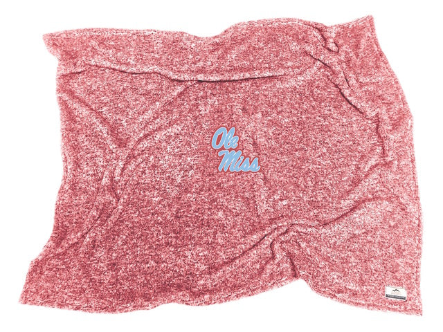 Flecked Double Plus Blanket- Red