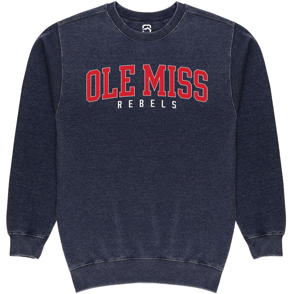 Summit Ole Miss Rebels Burnout Fleece Sweatshirt