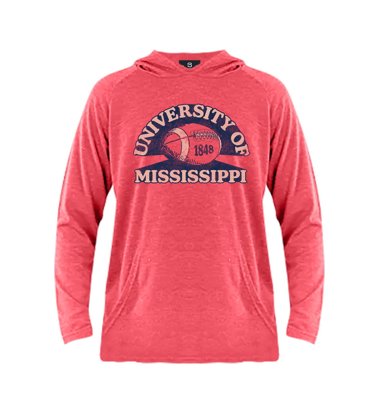 Youth Tri-Blend Hooded University of Mississippi Tee