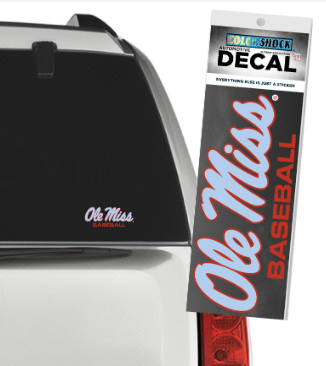 Ole Miss Baseball Decal