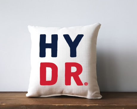 Little Birdie Ole Miss HYDR Pillow With Navy Piping