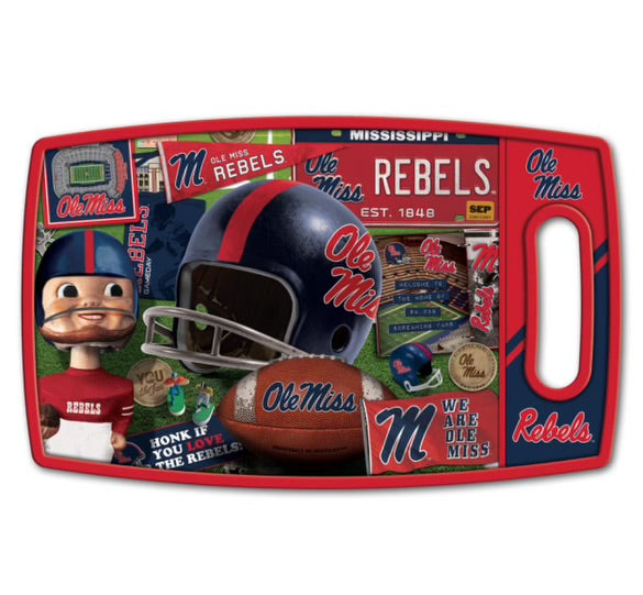 Ole Miss Retro Cutting Board