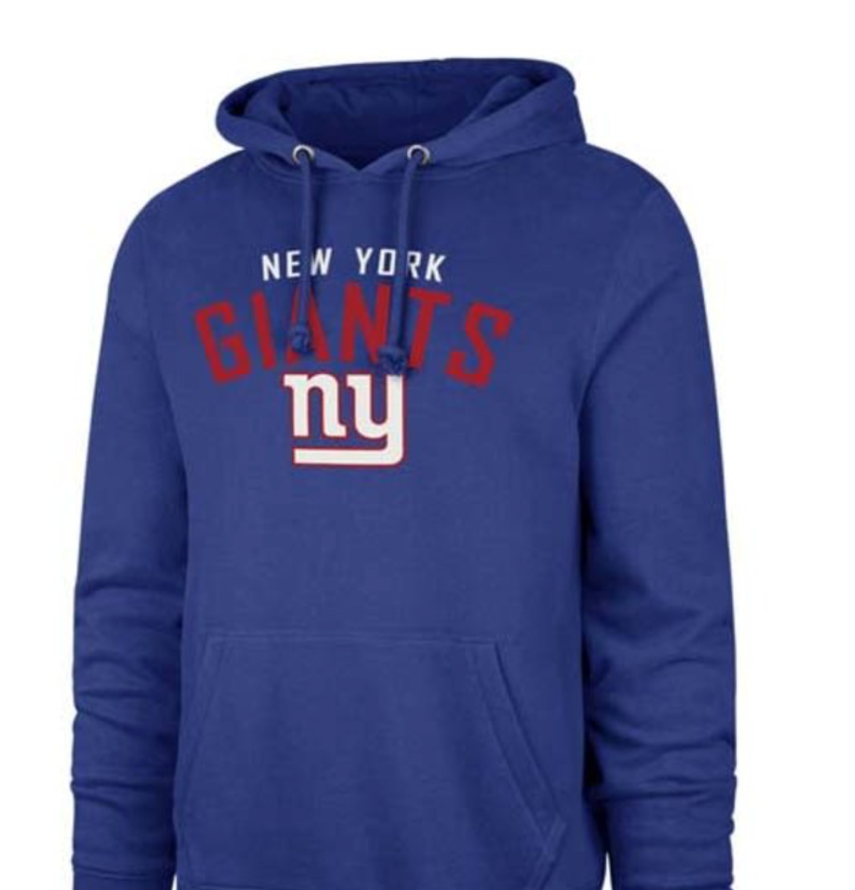 NEW YORK GIANTS ROYAL OUTRUSH HEADLINE HOOD MENS