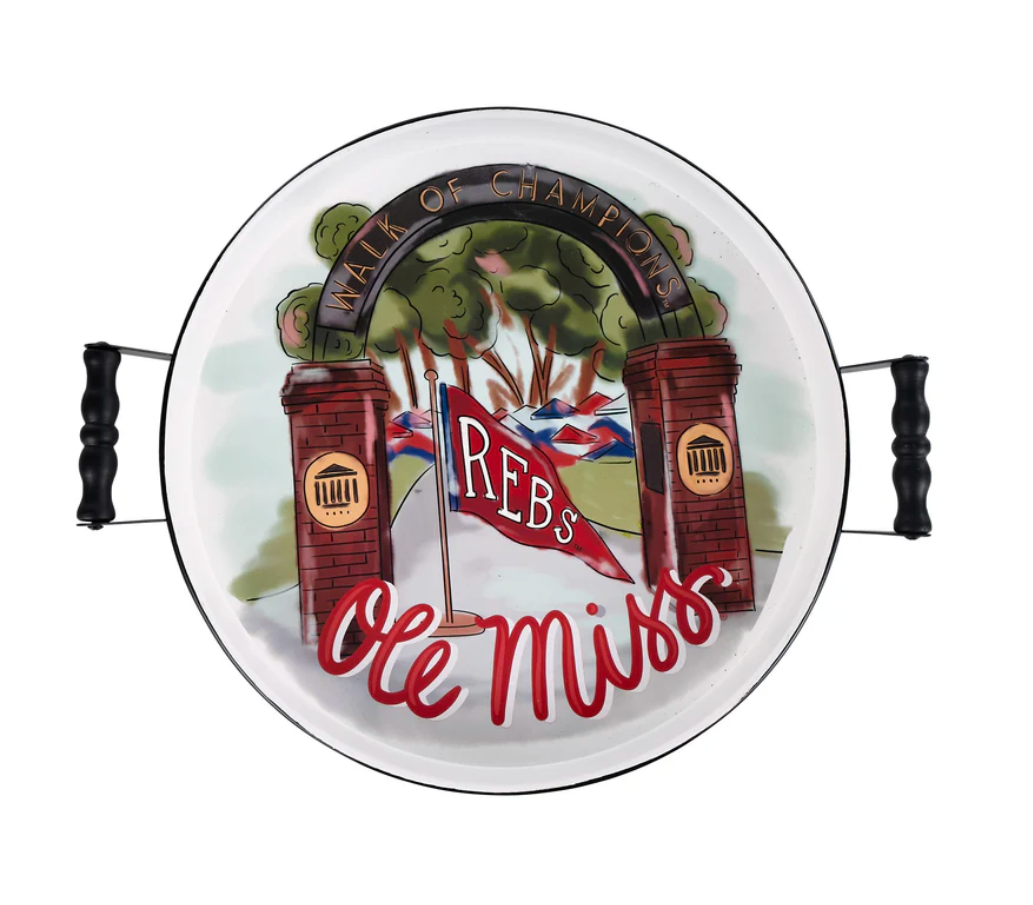 Ole Miss The Grove Enamel Tray
