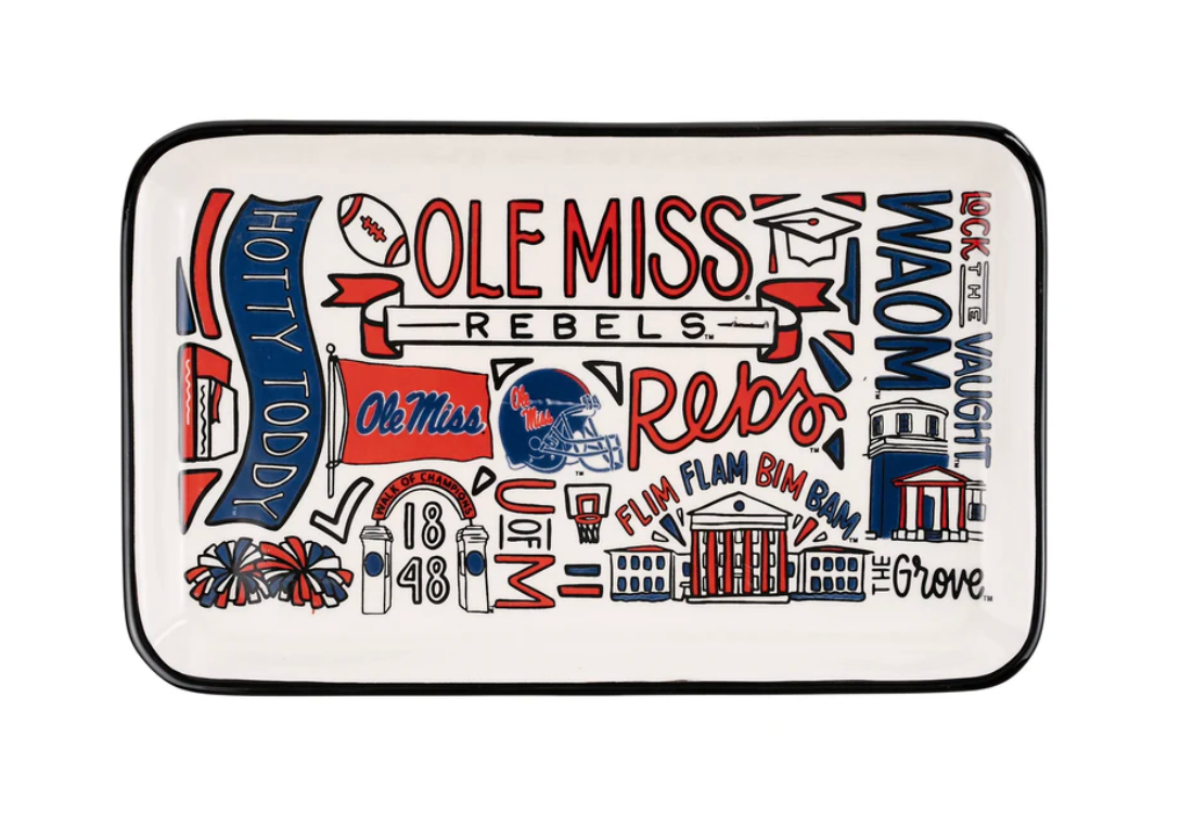 Ole Miss Collage Trinket Tray