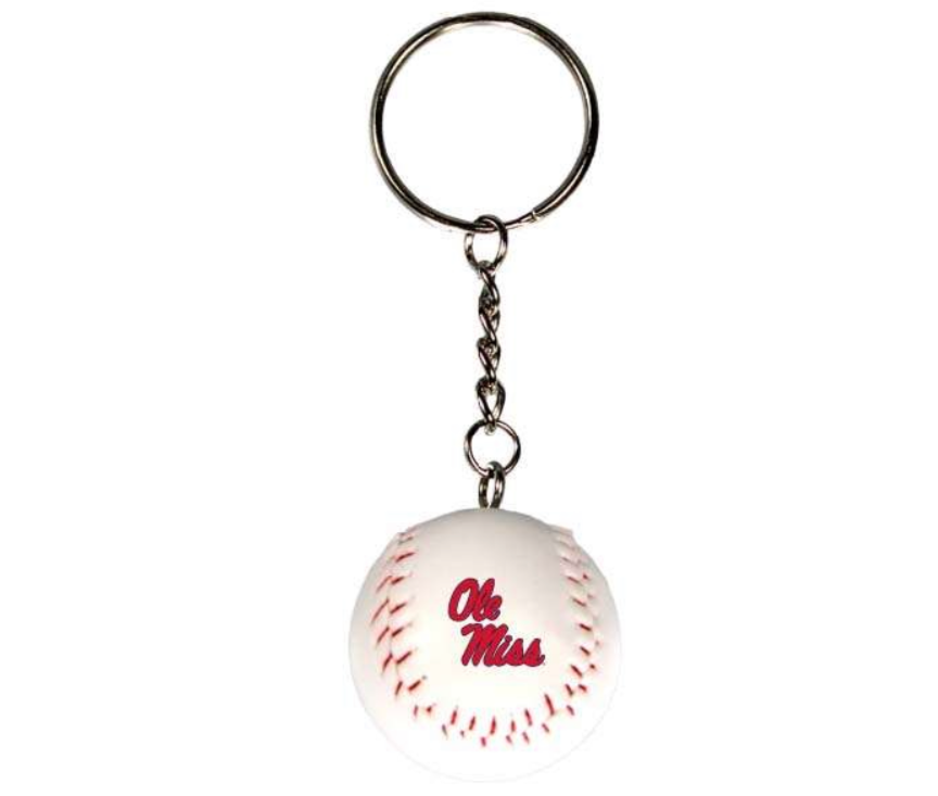 Ole Miss Baseball Key Chain