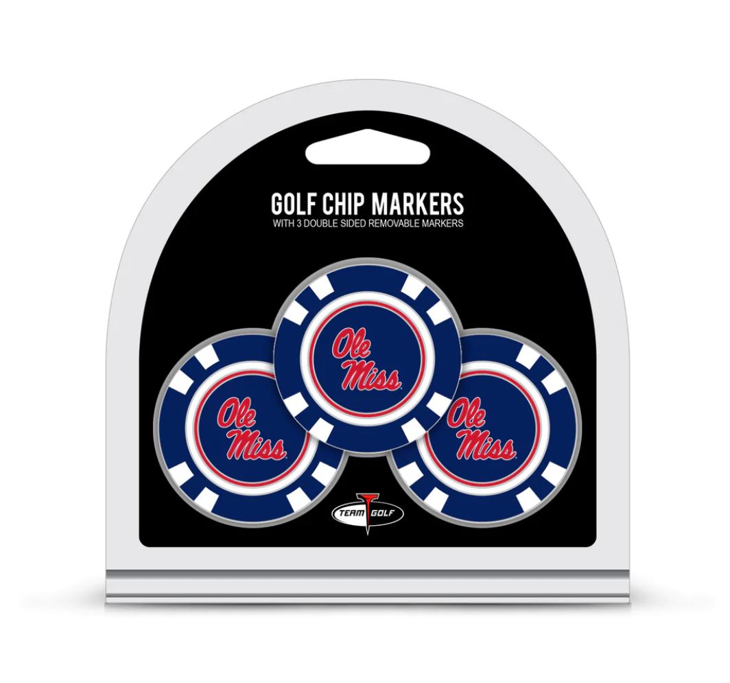 Ole Miss Golf Chip Markers