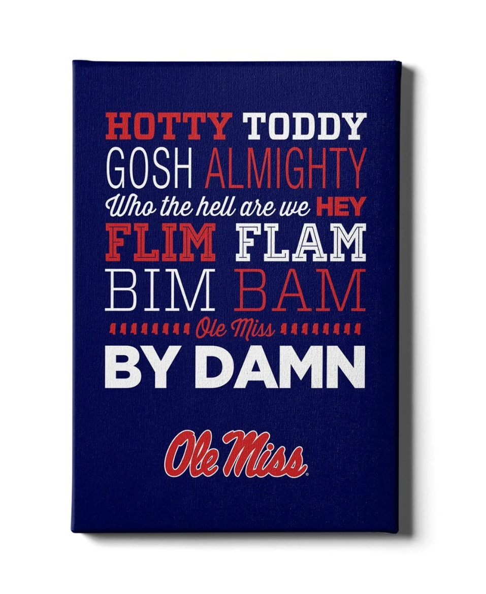 Hotty Toddy Gosh Almighty Canvas
