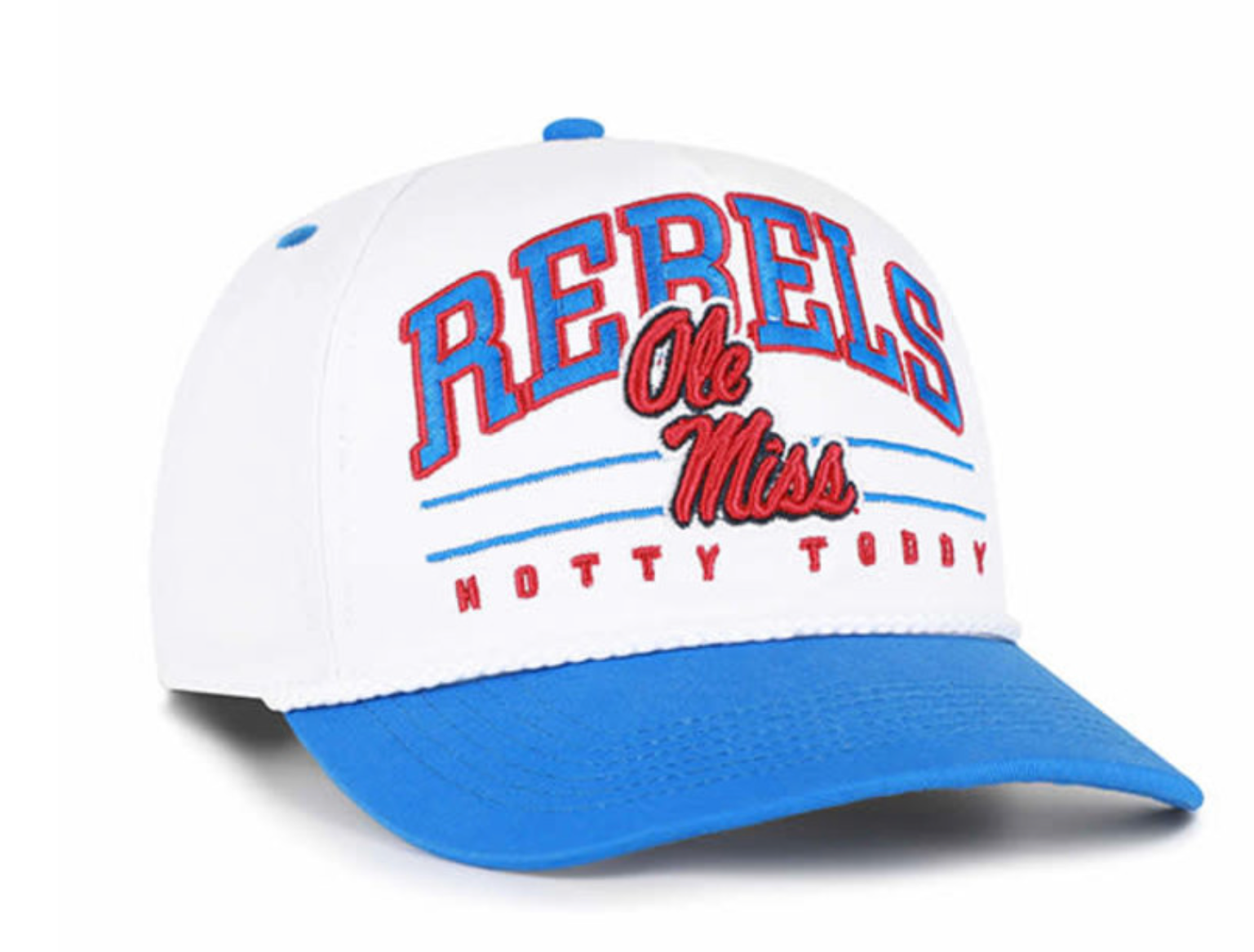Ole Miss 47 Brand "Hitch" Hat - Two Tone with Rebels/Ole Miss/ Hotty Toddy Stitching