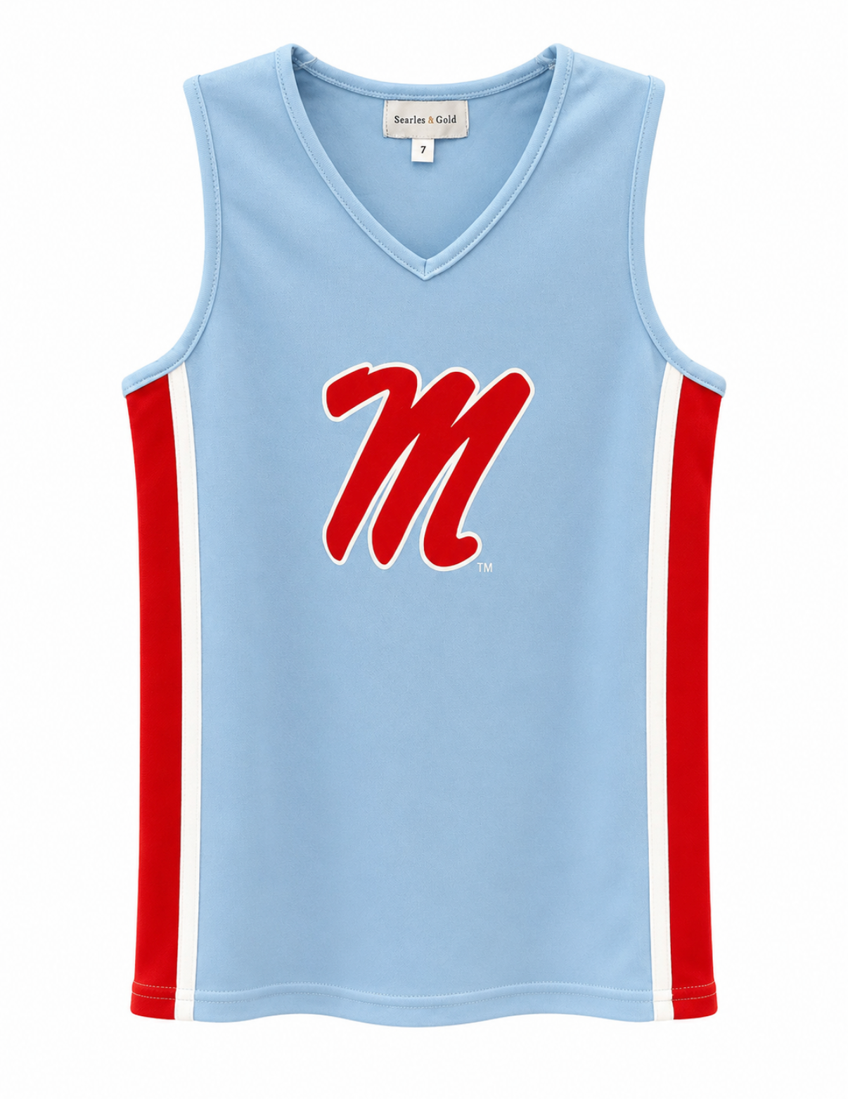 Ole Miss Power Stripe Cheer Dress - Powder