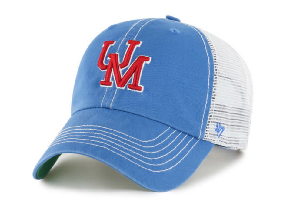 47 Brand Ole Miss Powder Blue Trucker Hat