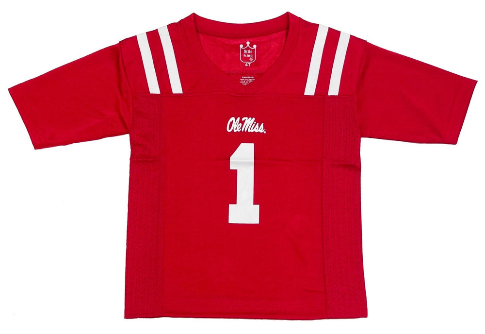 Little King Toddler Ole Miss Football Jersey-red