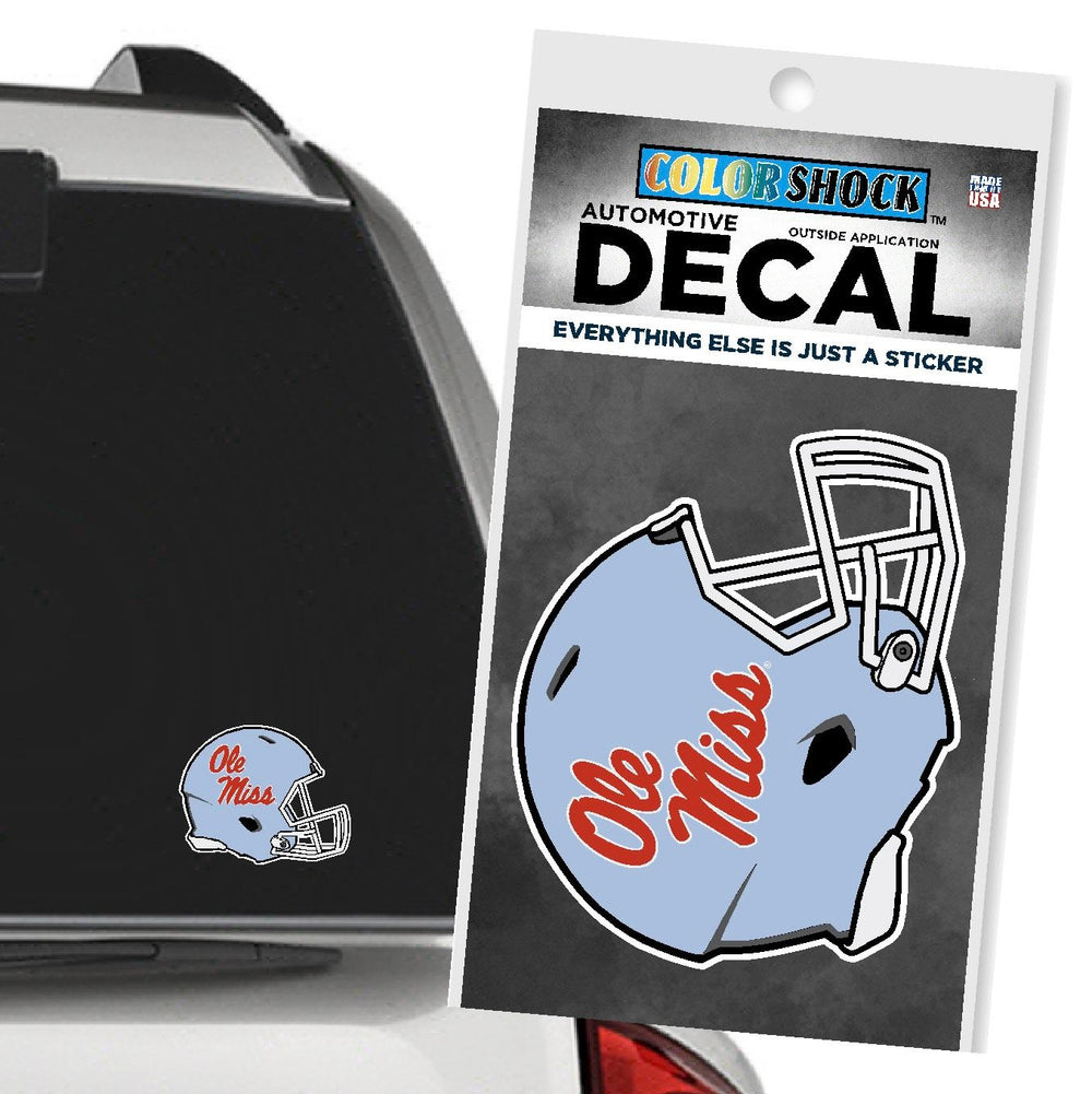 Ole Miss Powder Blue Helmet Decal