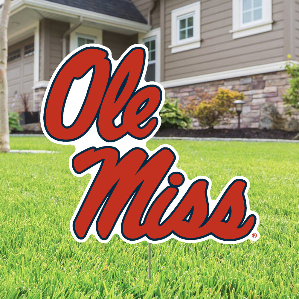 Script Ole Miss Yard Sign