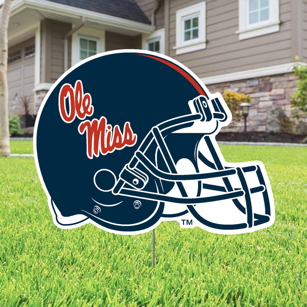Ole Signs Ole Miss Helmet Yard Sign- Navy
