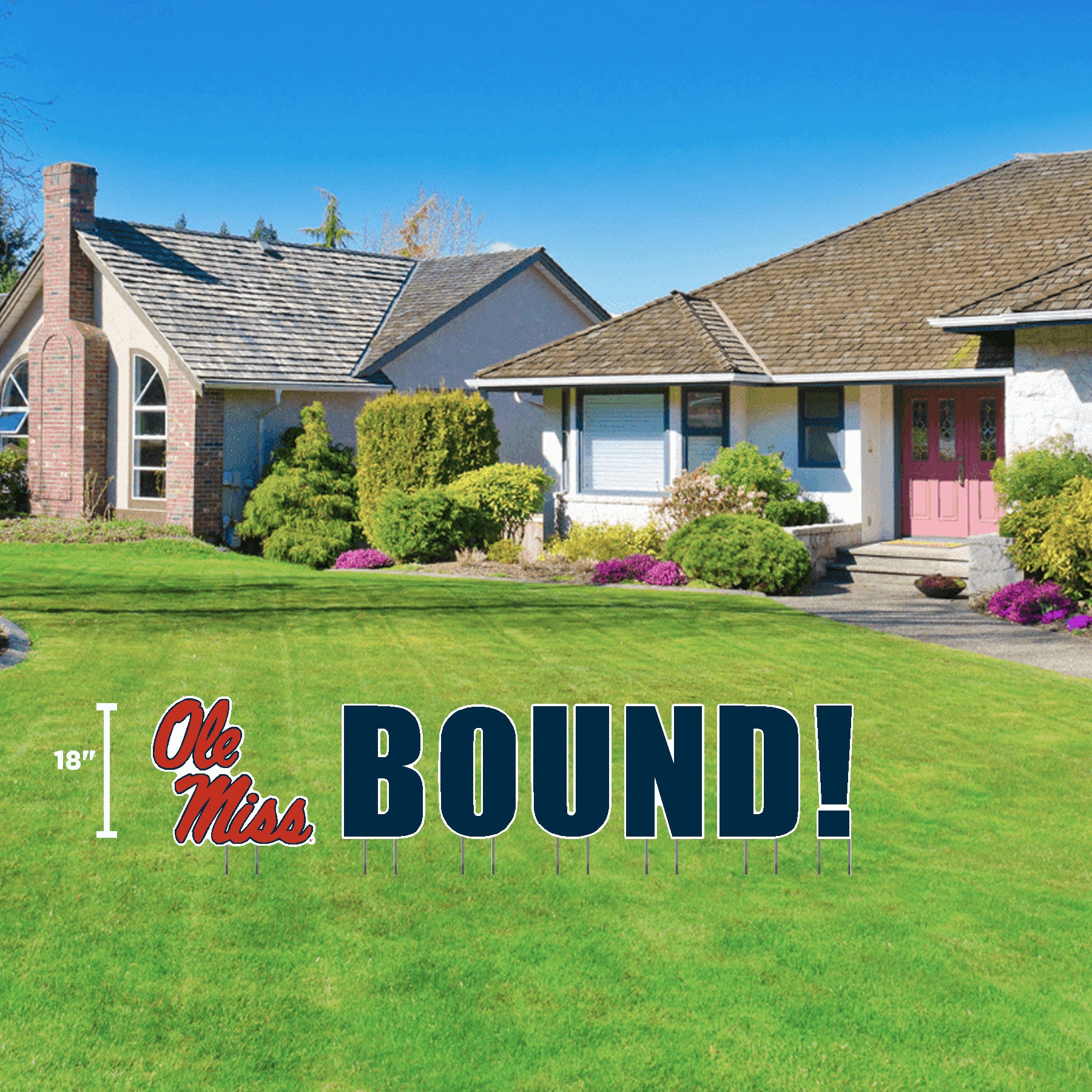 Ole Signs Ole Miss Bound Yard Sign- Horizontal – The College Corner