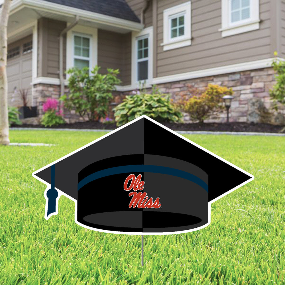 Ole Signs Ole Miss Grad Cap Yard Sign