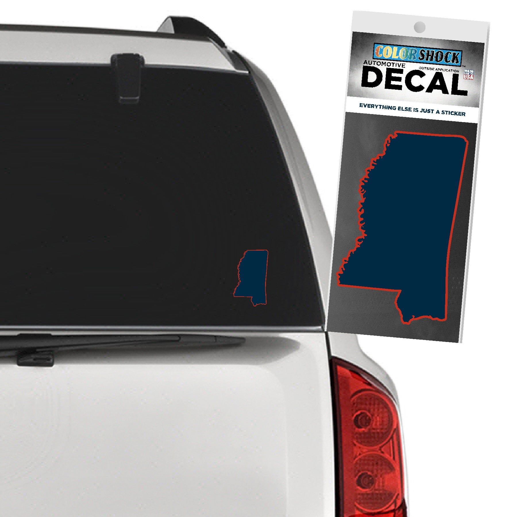 Navy State of MS Decal