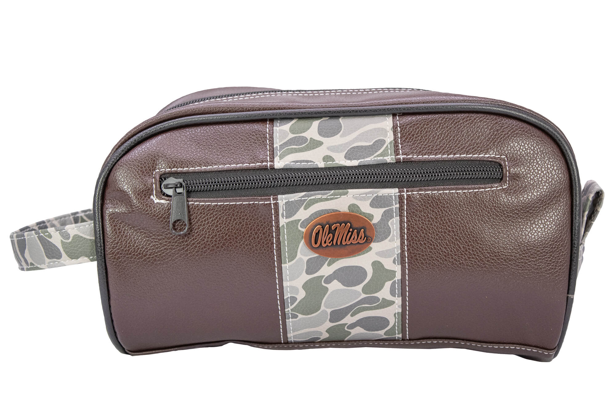 Zep-Pro Old School Green Camo Toiletry Bag - Ole Miss