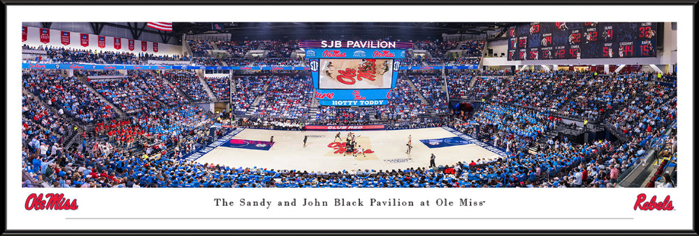 Ole Miss Basketball Pavilion Panoramic Standard Frame