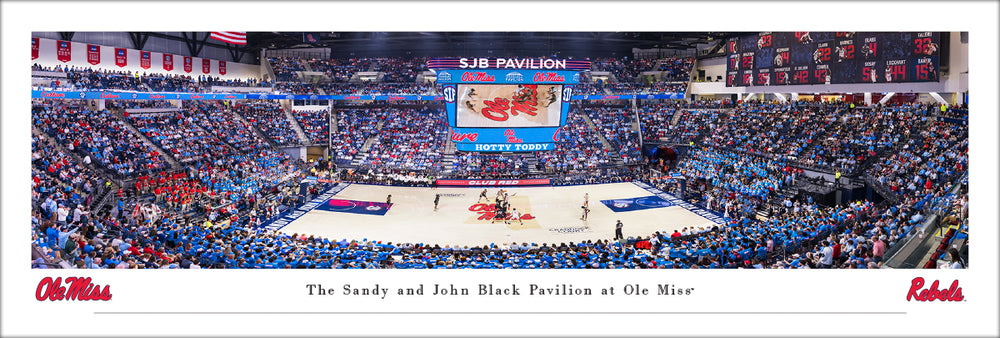 Ole Miss Basketball Pavilion Panoramic Unframed