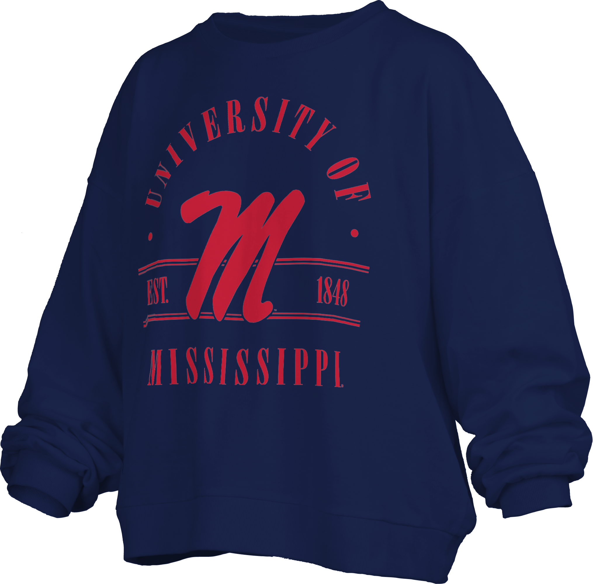 Pressbox Ole Miss Navy "Sloan" Sweatshirt