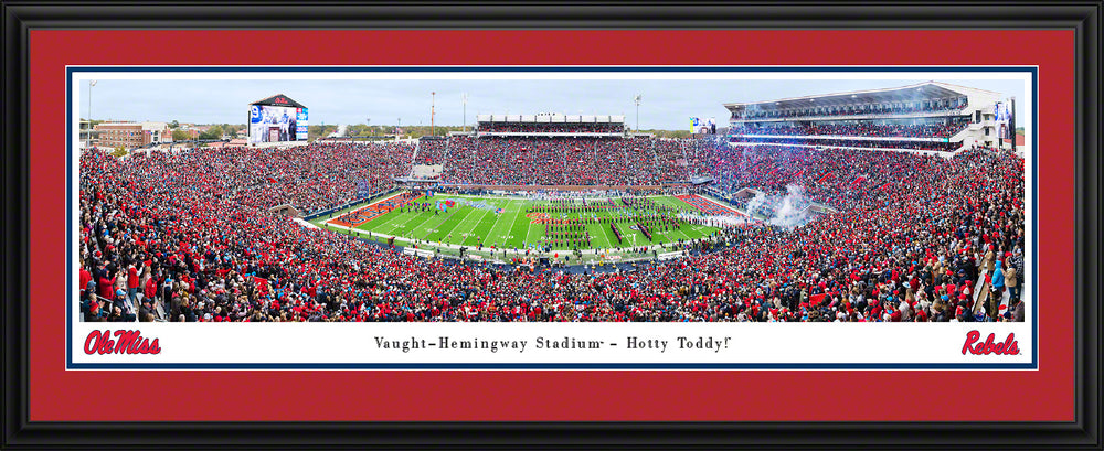 Vaught-Hemingway Stadium- Hotty Toddy Deluxe Frame Panorama