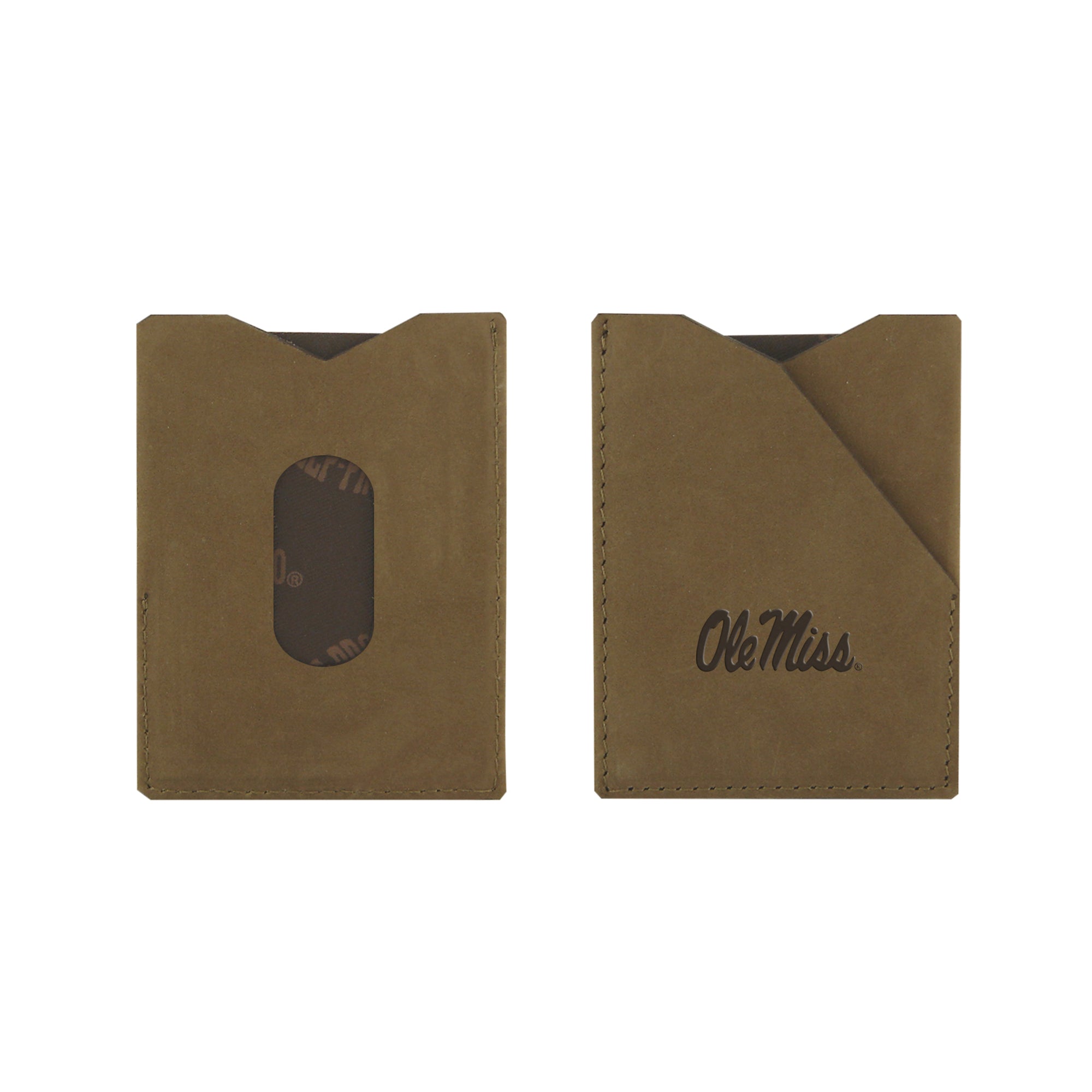 Ole Miss Embossed Tan Wallet
