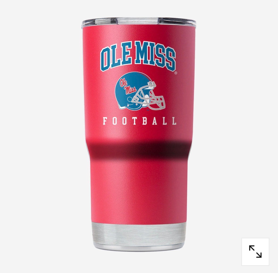 Gametime 20 oz Red Ole Miss Tumbler- Helmet