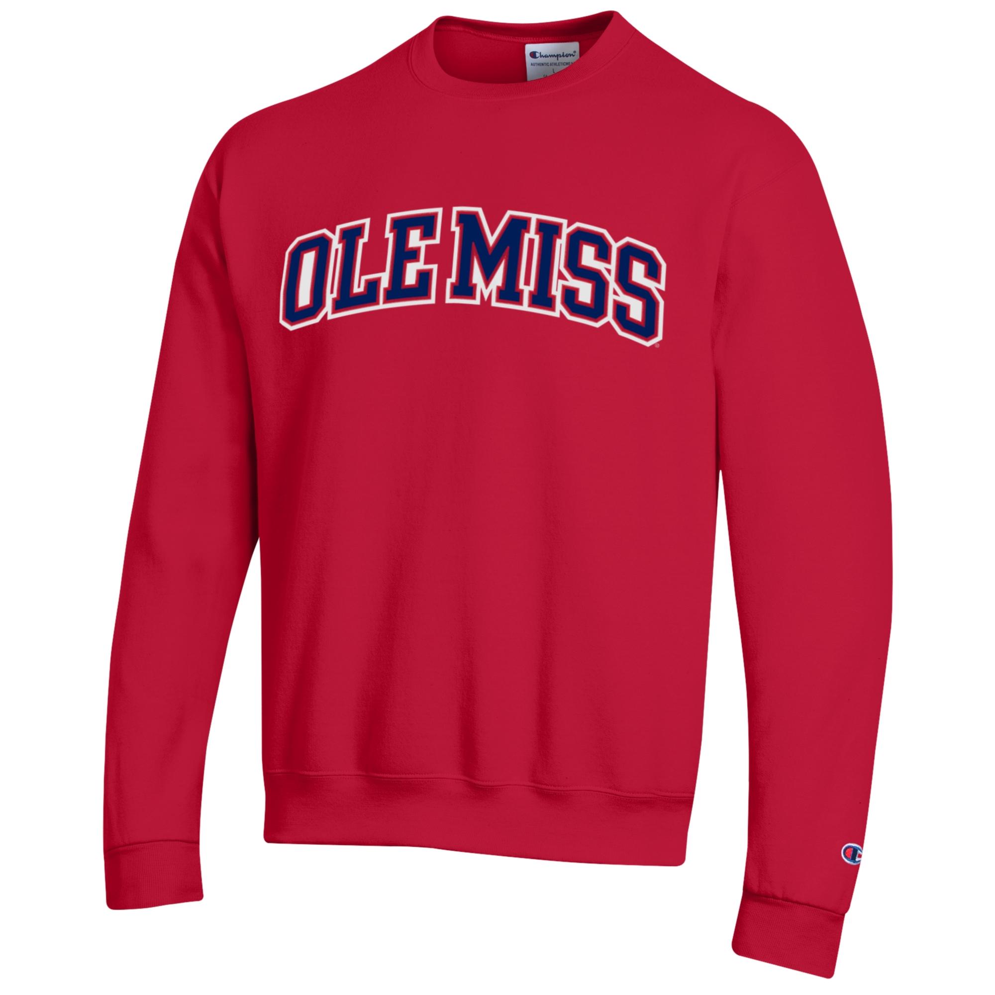 Champion Ole Miss Applique Sweatshirt - Red