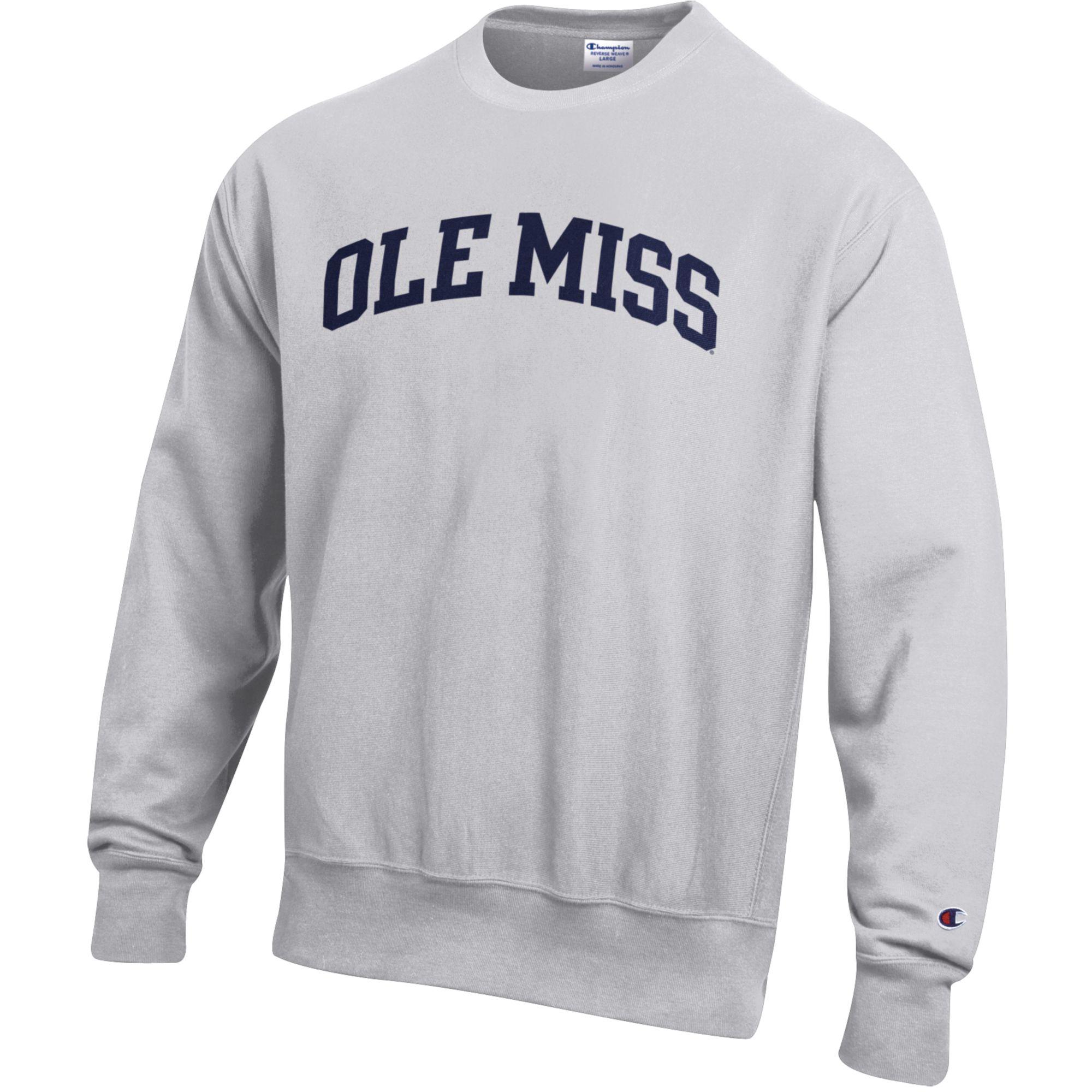 Ole Miss Champion Reverse Weave Crew Sweatshirt