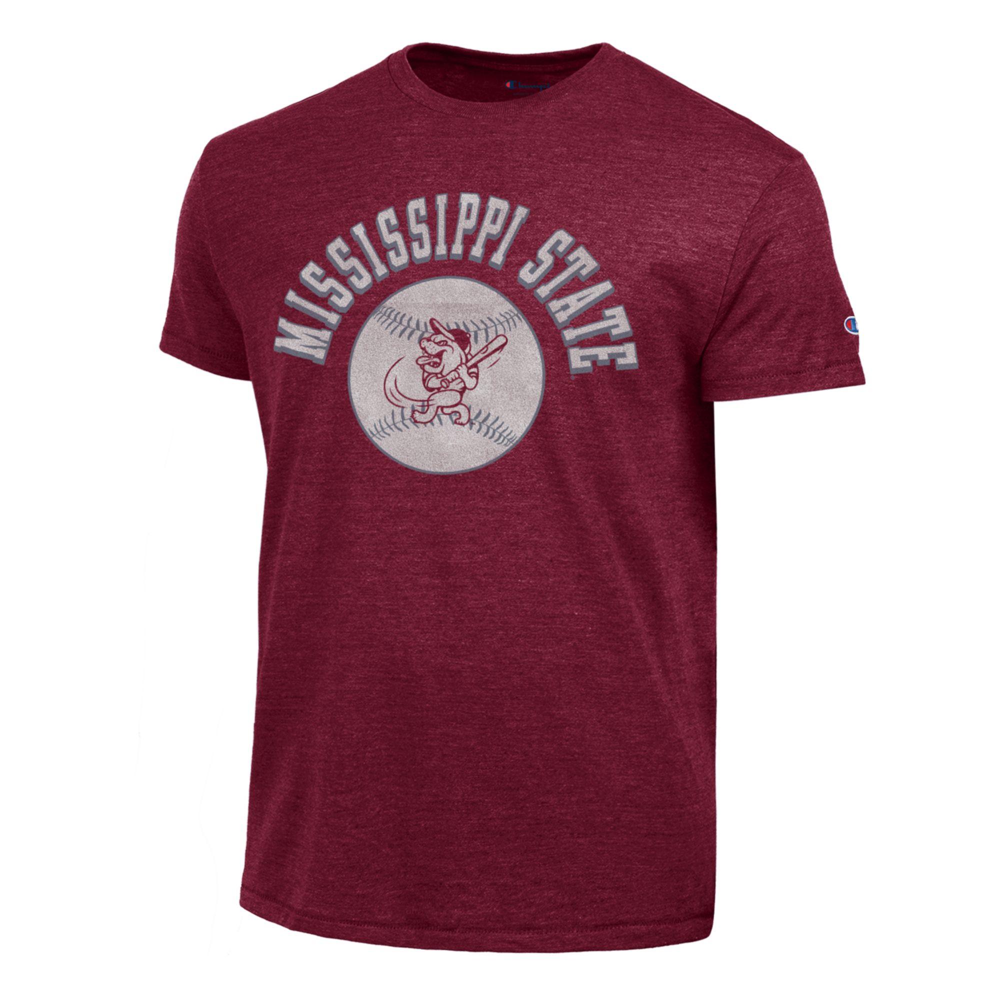 Mississippi State Tri-Blend Swinging Bully Baseball Tee