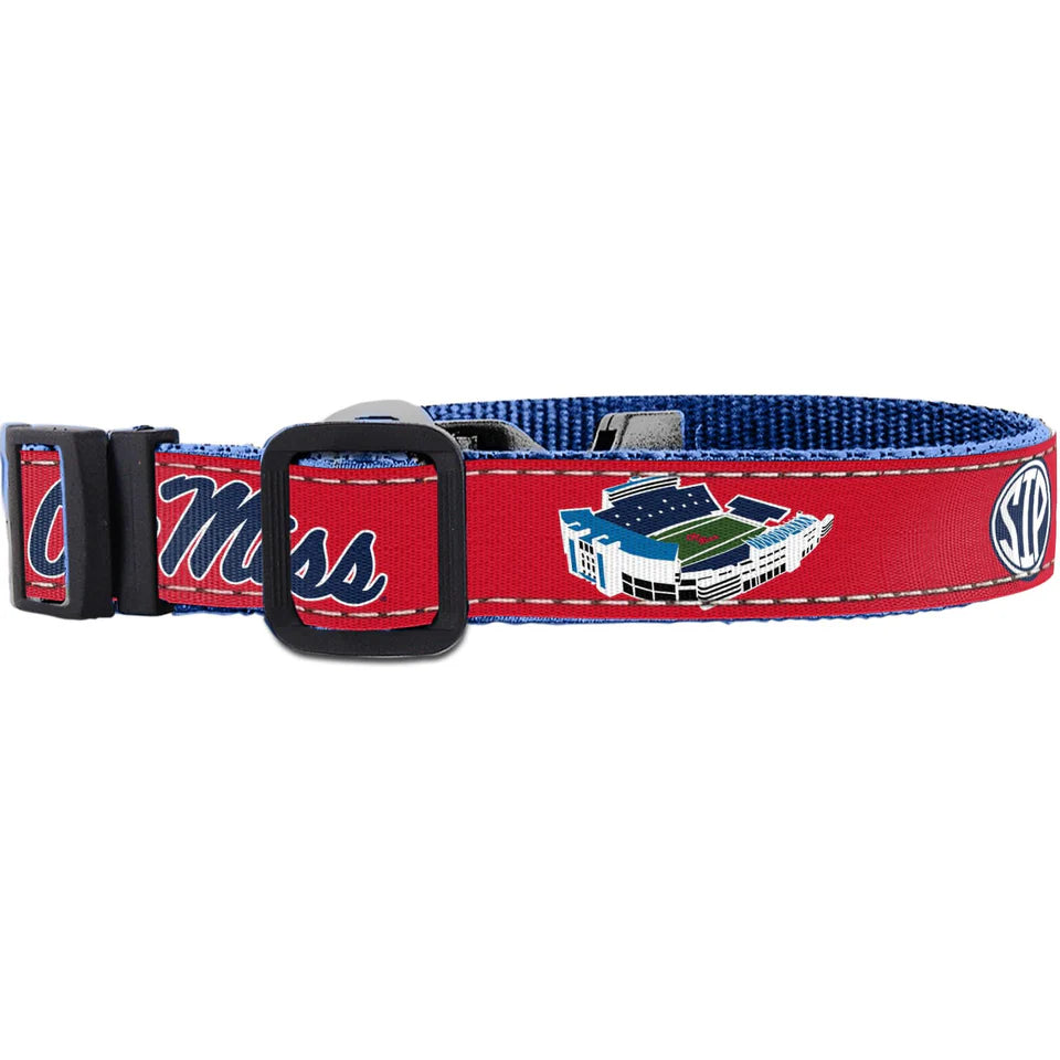 Zep-Pro Adjustable Dog Collar - Ole Miss