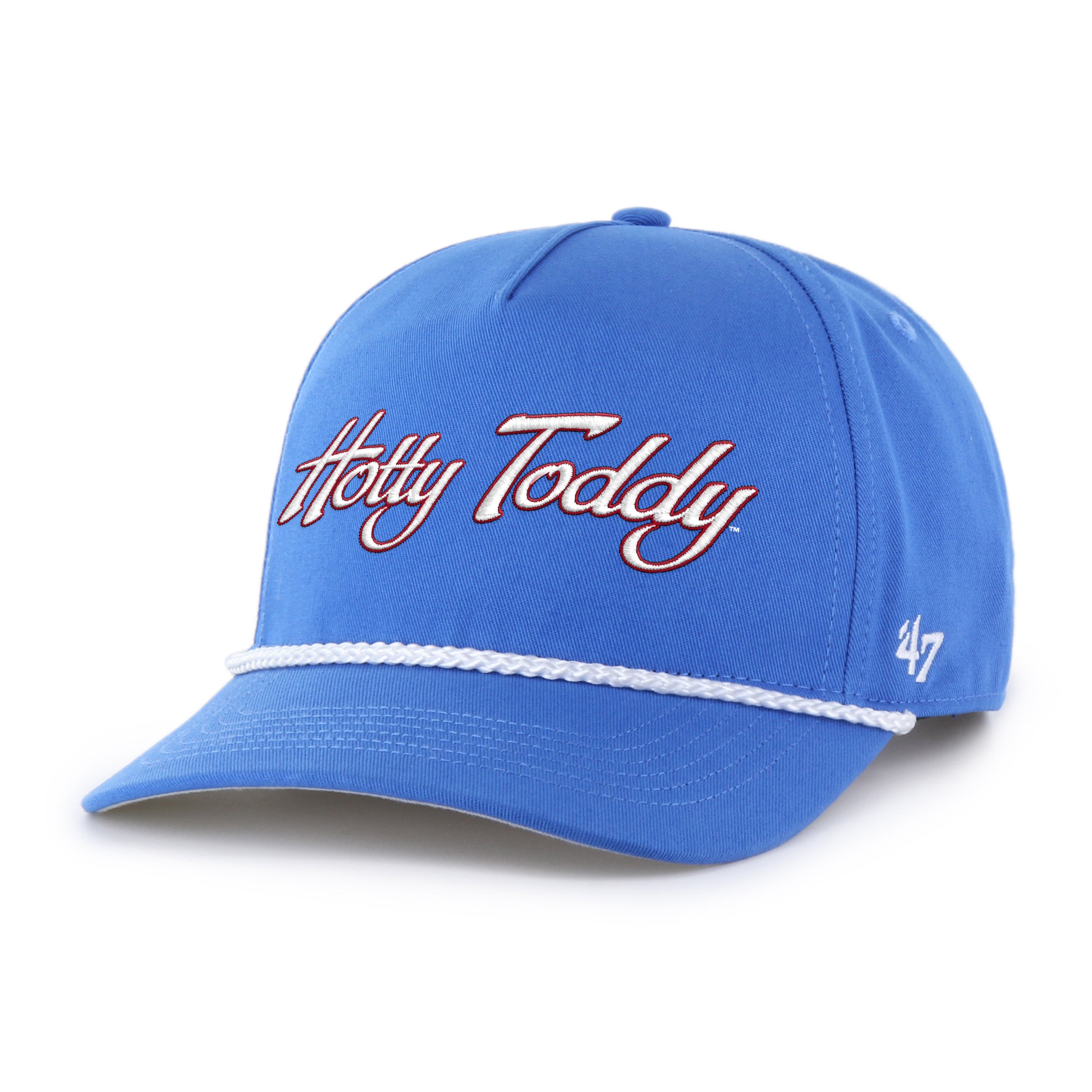 Ole Miss 47 Brand "Hitch" Rope Hat - Powder Blue with Hotty Toddy