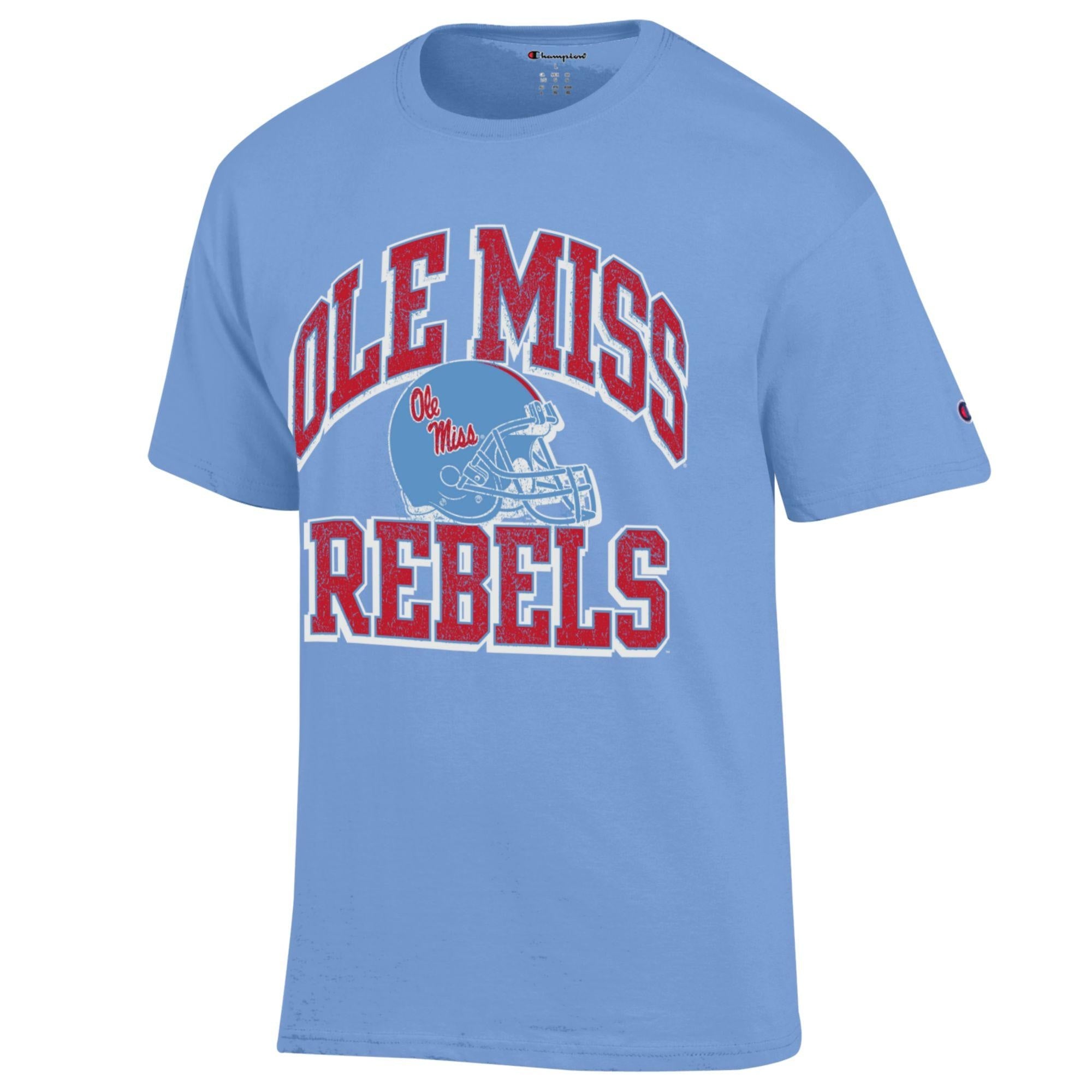 Champion Ole Miss Football Tee -  Powder Blue